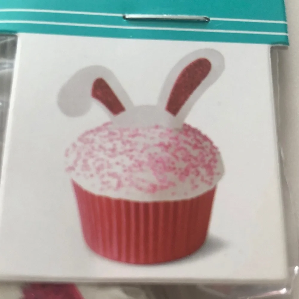 🛍️ Wilton Bunny Ear Cupcake Toppers - 24 Count